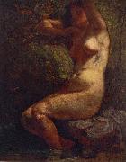 Gustave Courbet Baigneuse painting